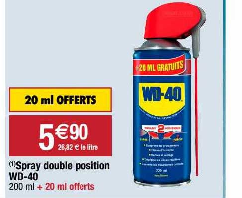 spray double position wd-40