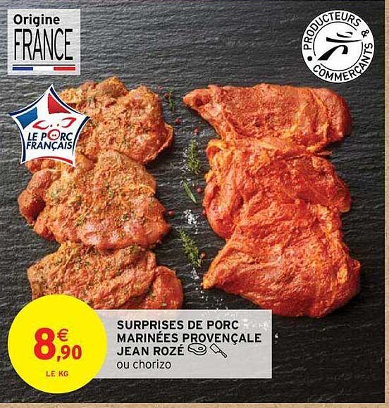 surprises de porc marinées provençale jean rozé