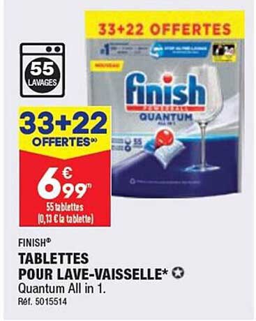 tablettes pour lave-vaisselle finish