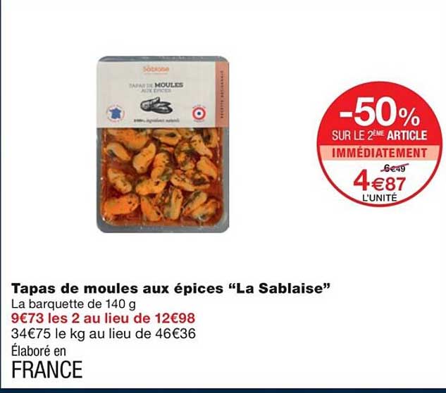 Tapas De Moules Aux épices "la Sablaise"