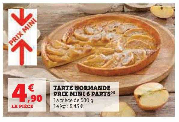 Tarte Normande Prix Mini 6 Parts