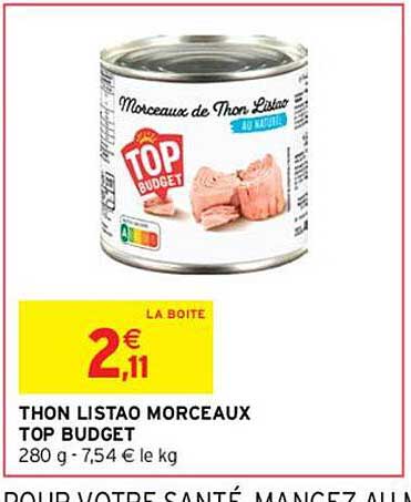 Thon Listao Morceaux Top Budget