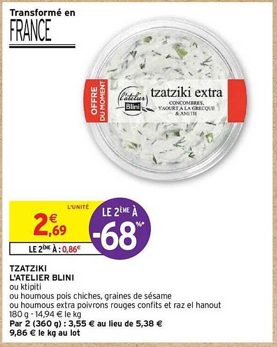 tzatziki l'atelier blini