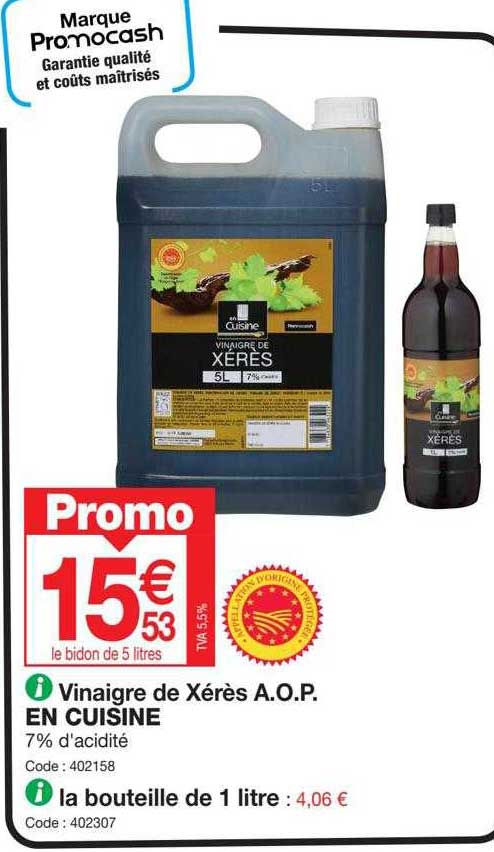 vinaigre de xérès a.o.p. en cuisine