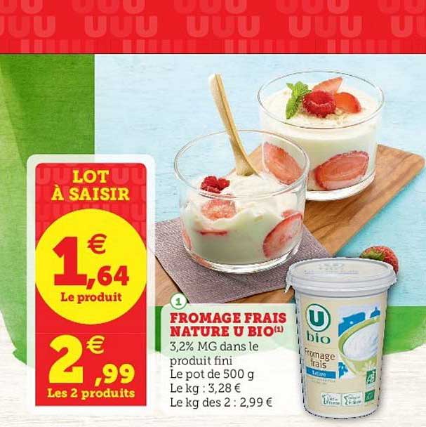 Fromage Frais Nature U Bio