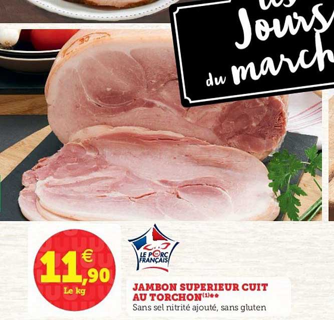 Jambon Supérieur Cuit Au Torchon