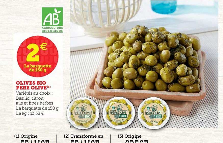 olives bio père olive