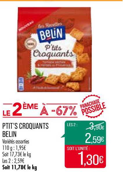 ptit's croquants belin le 2ème à -67%