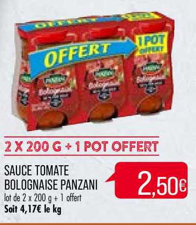 Sauce Tomate Bolognaise Panzani