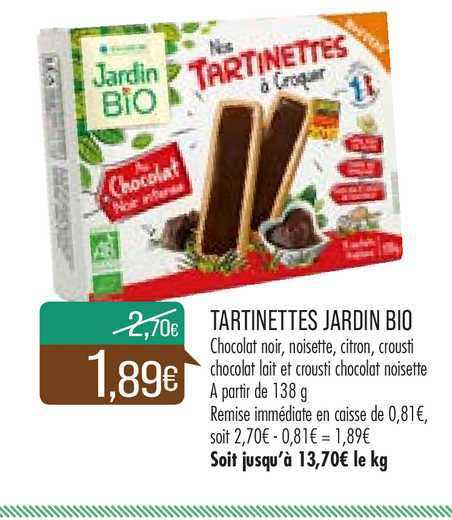 tartinettes jardin bio