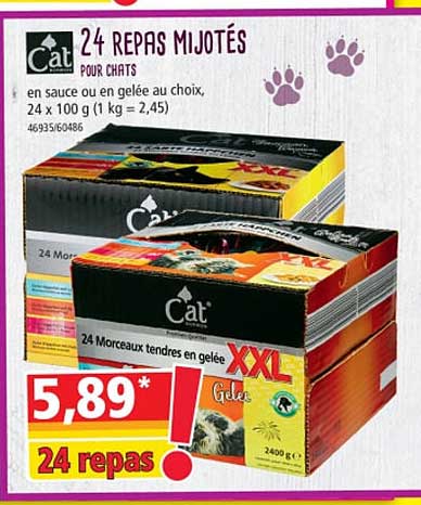24 repas mijotés pour chats cat