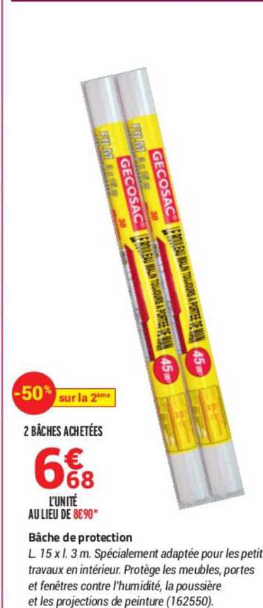 bâche de protection gecosac