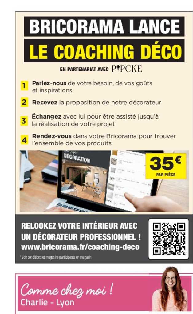 bricorama lance le coaching déco