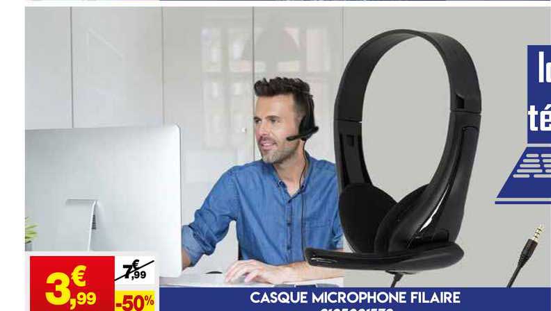 casque microphone filaire