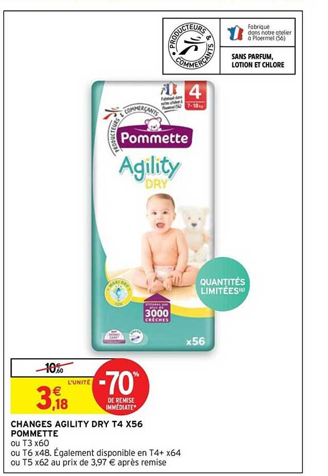 changes agility dry t4 x56 pommette