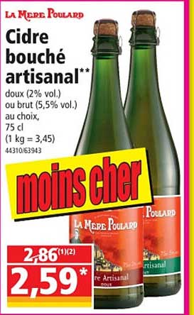 cidre bouché artisanal la mère poulard