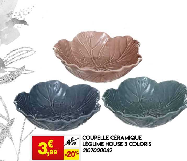 coupelle céramique légume house 3 coloris