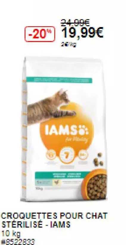 Croquettes Pour Chat Stérilisé - Iams