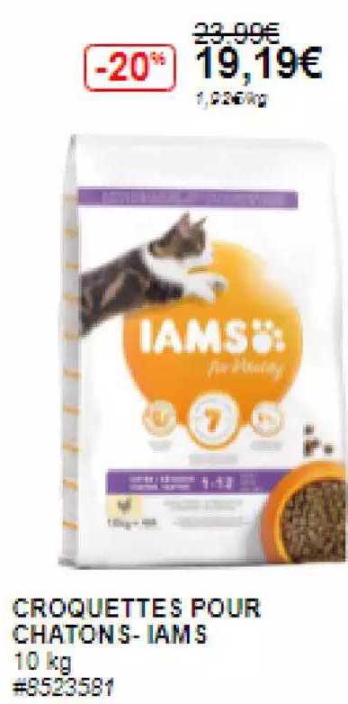 croquettes pour chatons - iams