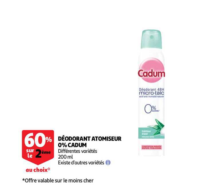 Déodorant Atomiseur 0% Cadum