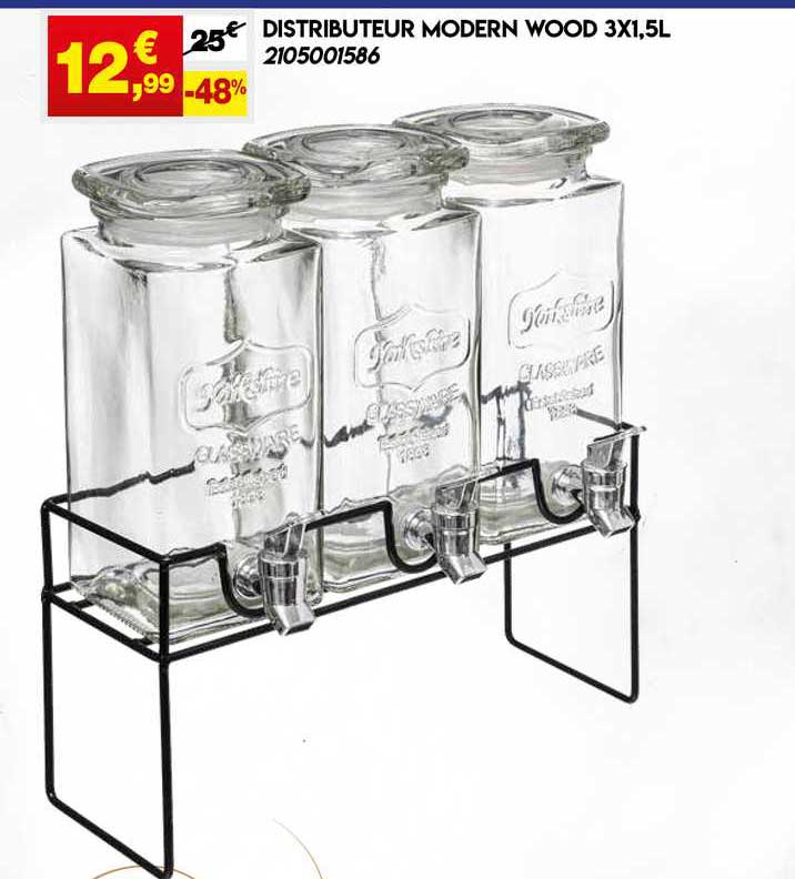 Distributeur Modern Wood 3 X 1,5 L