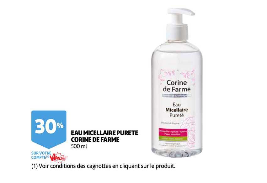 eau micellaire pureté corine de farme