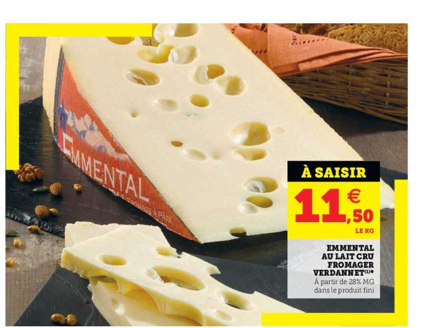 Emmental Au Lait Cru Fromager Verdannet