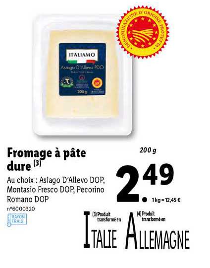 Fromage à Pâte Dure Italiamo