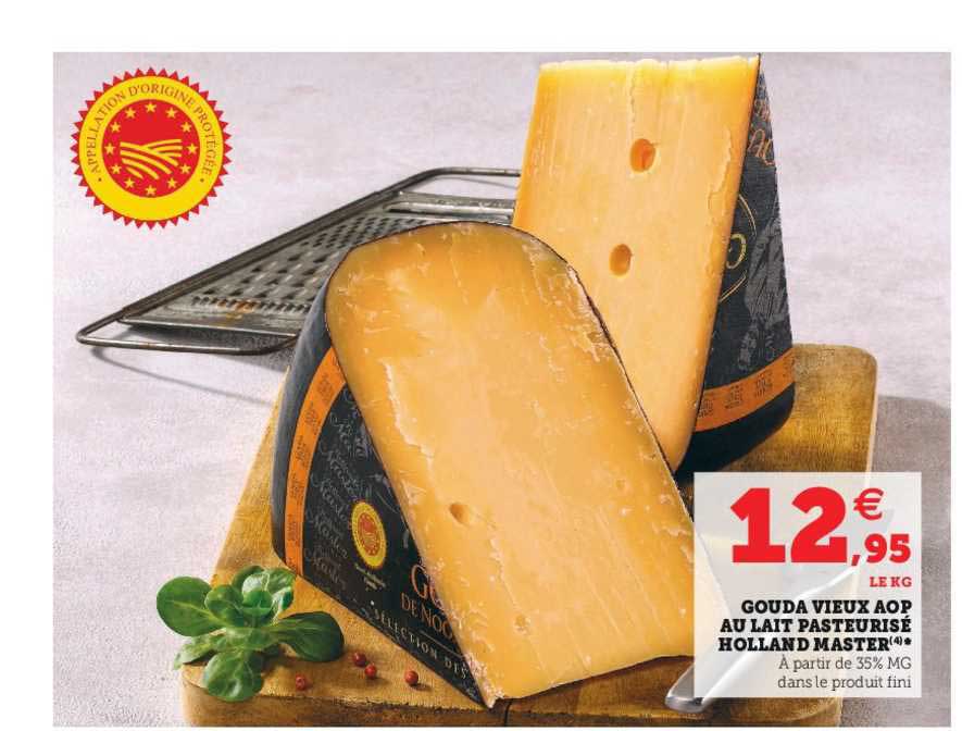 gouda vieux aop au lait pasteurisé holland master