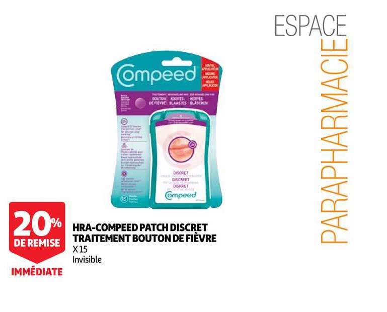 hra-compeed patch discret traitement bouton de fièvre