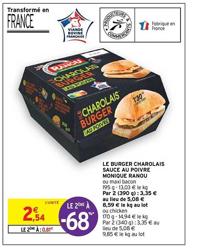 le burger charolais sauce au poivre monique ranou