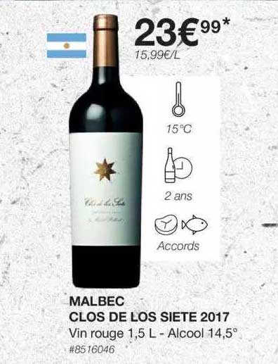 malbec clos de los siete 2017