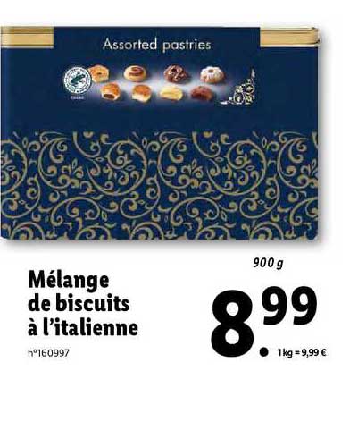 mélange de biscuits à l'italienne