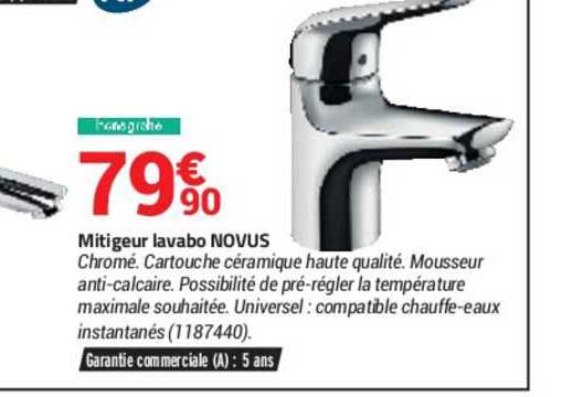 mitigeur lavabo novus hansgrohe