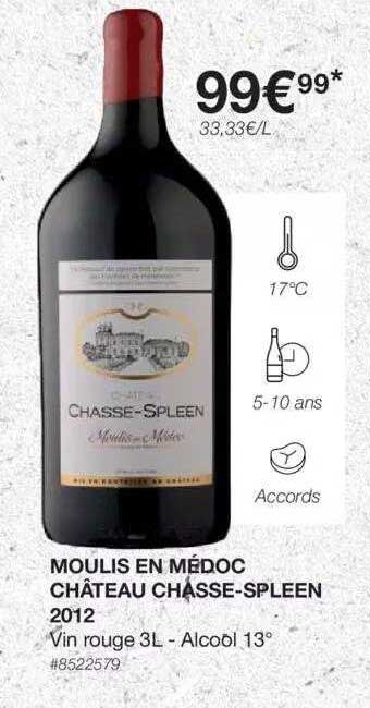 moulis en médoc château chasse-spleen 2012
