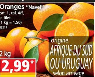 Orange "navel"