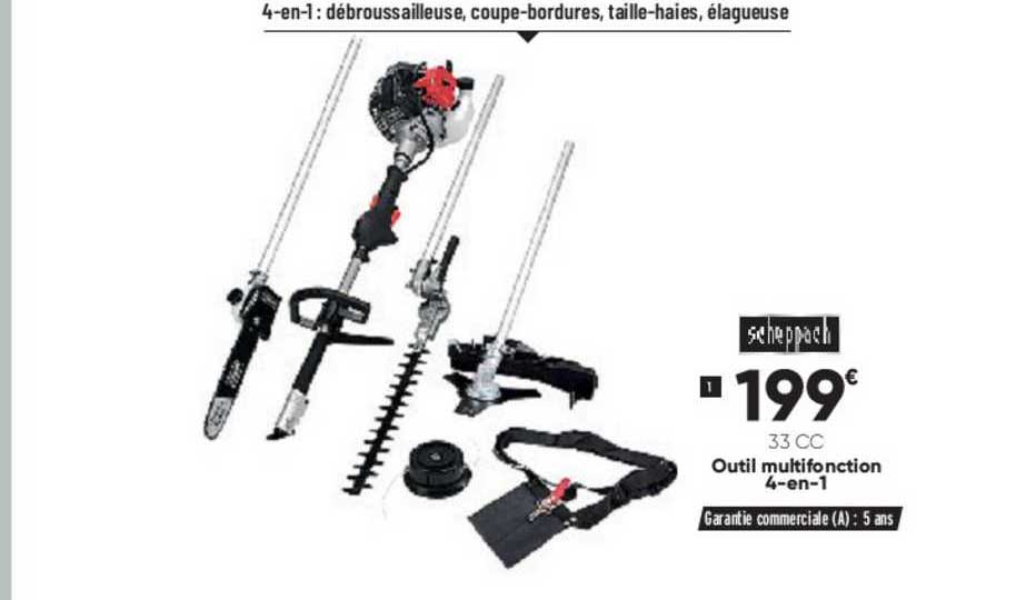 Outil Multifonction 4-en-1 Scheppach