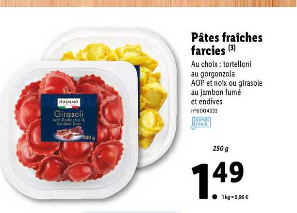 Pâtes Fraîches Farcies Italiamo