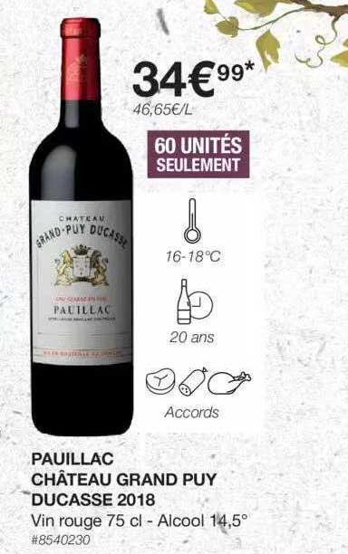 pauillac château grand puy ducasse 2018