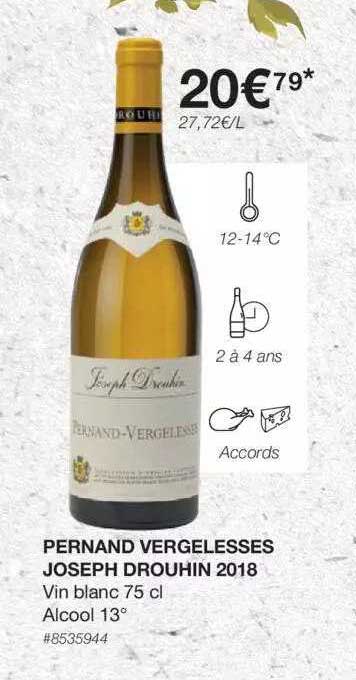 pernand vergelesses joseph drouhin 2018