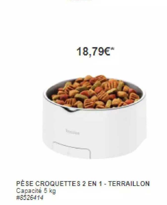 Pèse Croquettes 2 En 1 - Terraillon