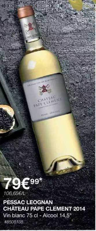 pessac leognan château pape clément 2014