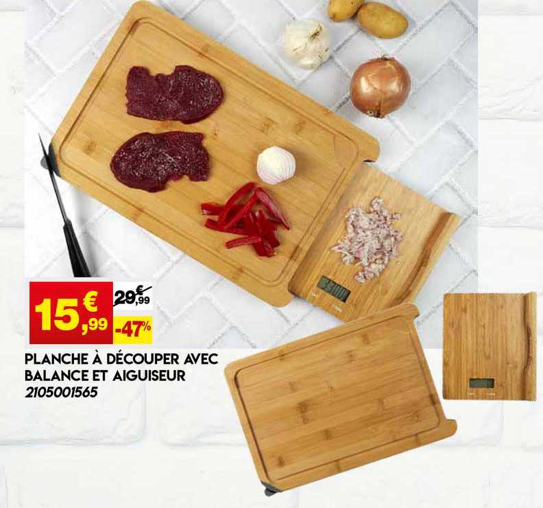 planche à découper ave balance et aiguiseur