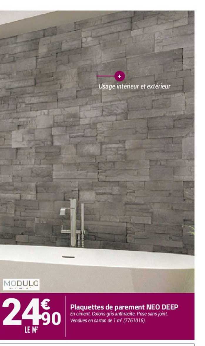 plaquettes de parement neo deep modulo