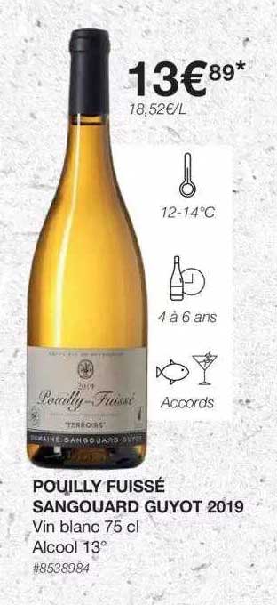 pouilly fuissé sangouard guyot 2019