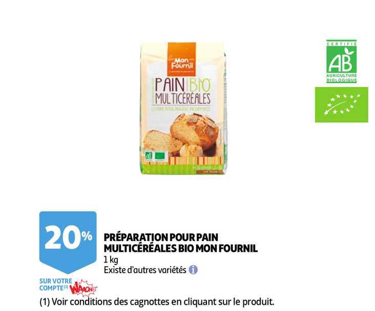 préparation pour pain multicéréales bio mon fournil