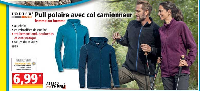 pull polaire avec col camionneur toptex