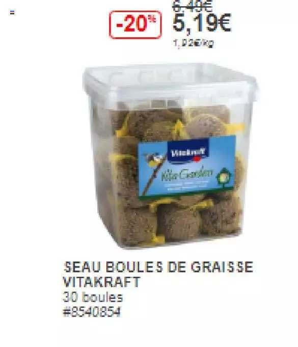 Seau Boules De Graisse Vitakraft