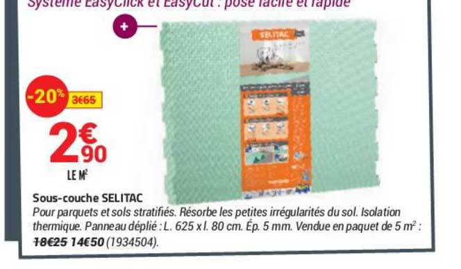 sous-couche selitac