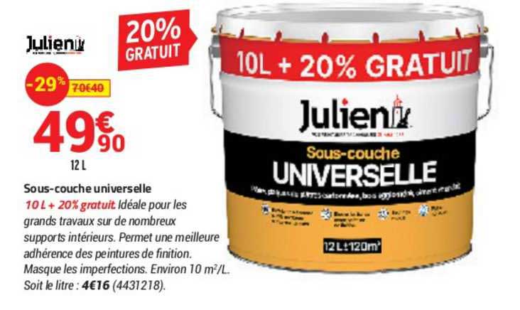 sous-couche universelle julien
